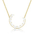 rose cut diamond crescent moon arching pendant necklace in 18k yellow gold <span class='visuallyhidden'>Text, phone 323-404-2959 for shopping help.</span>